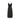1980s Frank Usher Black Jersey and Lace Slip Dress