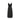 1980s Frank Usher Black Jersey and Lace Slip Dress