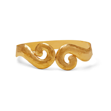 ARCHIVE - 1980s Yves Saint Laurent Gold Scrolling Metal Belt