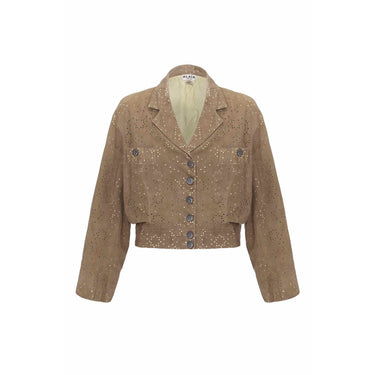 ARCHIVE - 1980s Alaïa Khaki Lambskin Jacket
