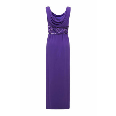 ARCHIVE - 1980s Victor Edelstein Couture Purple Chiffon Dress