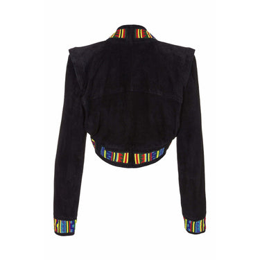 ARCHIVE - 1980s/1990s Jean Claude Jitrois Black Suede Jacket