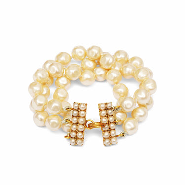 ARCHIVE: 1989/1990 Chanel Documented Baroque Pearl Bracelet