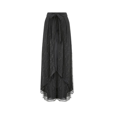 1990s Christian Lacroix Black Lace Harem Pants