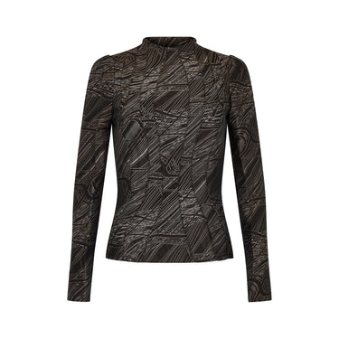 Fall 2001 Thierry Mugler Couture Brown Abstract Print Jacket