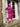 1987 Yves Saint Laurent Pink Silk Asymmetric Dress with Belt