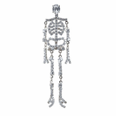 ARCHIVE - 1980s Large Butler and Wilson Diamante Skeleton Brooch