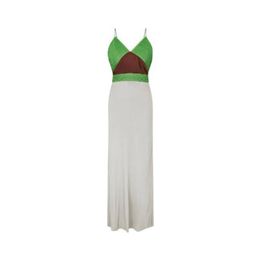 1990s Galanos Couture Madame Gres Inspired Silk Jersey Dress