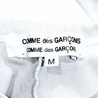 ARCHIVE - 2004 Comme Des Garcons Silver/Grey and White Striped Jersey Dress
