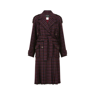 ARCHIVE - 2013 Runway Metiers d’Arts Chanel Purple Tweed Tartan Coat