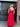 ARCHIVE - 1960s Mardi Gras By Levino Verna Red Silk Chiffon Empire Line Gown
