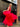 ARCHIVE - 1960s Mardi Gras By Levino Verna Red Silk Chiffon Empire Line Gown