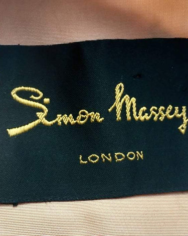 Simon Massey 1960s Organza Floral Print Dress-CIRCA VINTAGE LONDON
