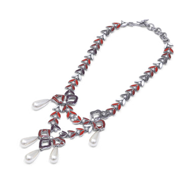 ARCHIVE - Y2K John Galliano for Christian Dior Enamel Belle Epoque Style Necklace