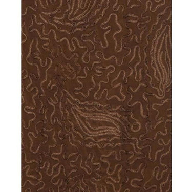 ARCHIVE - 1920s Brown Silk Ribbon Work Dress