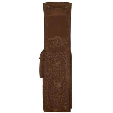 ARCHIVE - 1920s Brown Silk Ribbon Work Dress