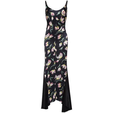 ARCHIVE - 1920s Floor Length Tulip Print Flapper Gown