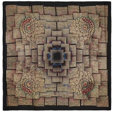 ARCHIVE - 1920s Gold and Black Lame Scarf