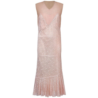 ARCHIVE - 1920s Pink Satin and Cobweb Lace Three Piece Set