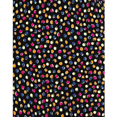 ARCHIVE - 1930s Black Crepe Rosebud Print Bias Cut Dress