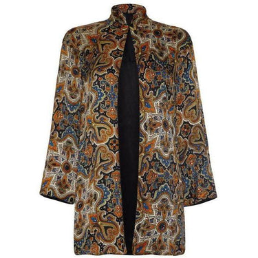 ARCHIVE - 1930s Colourful Paisley Print Silk Jacket