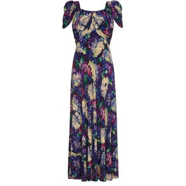 ARCHIVE - 1930s Crepe Floral Bonwit Teller Dress