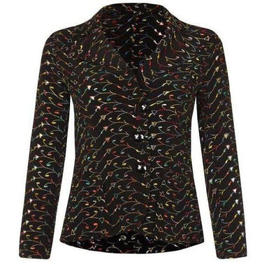 ARCHIVE - 1940s Black Jacket With Multicoloured Embroidery