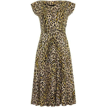 ARCHIVE - 1950s Animal Print Velvet Tarzan Dress