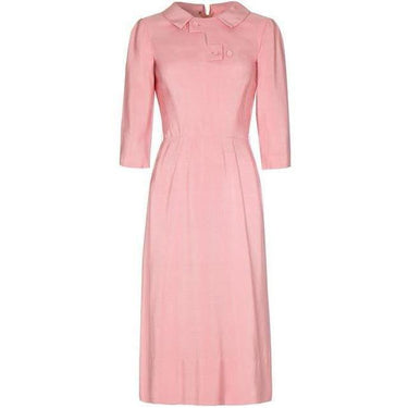 ARCHIVE - 1950s Ben Reig Candy Pink Silk Dress