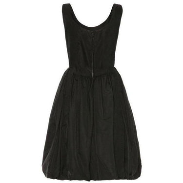 ARCHIVE - 1950s Black Taffeta Bubble Cocktail Dress