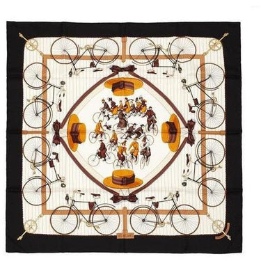 ARCHIVE - 1950s 'Les Becanes’ Hermes Silk Scarf