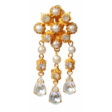 ARCHIVE - 1950s Mitchel Maer for Christian Dior Crystal Teardrop Earrings