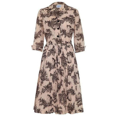 ARCHIVE - 1950s Nelly Don Dress with Country Scene