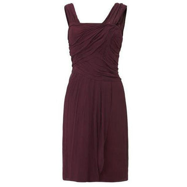 ARCHIVE - 1950s Perlmutt Plum Silk Chiffon Cocktail Dress