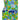 ARCHIVE - 1950s Watercolour Print Dress with Blue Trim