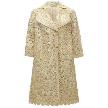 ARCHIVE - 1960s Anna Giovannozzi Ivory Raffia Coat