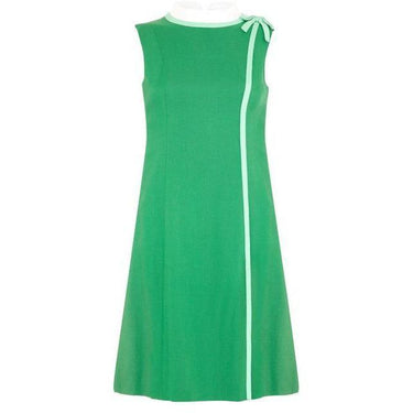ARCHIVE - 1960s Bergdorf Goodman Green Linen Dress