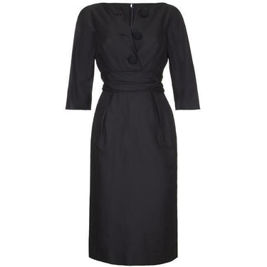 ARCHIVE - 1960s Black Silk Nathan Strong Dress