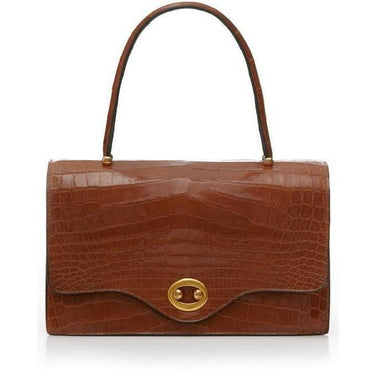 ARCHIVE - 1960s Brown Hermes Crocodile Handbag