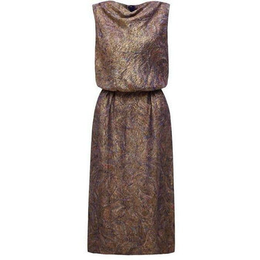 ARCHIVE - 1960s Maurice Rentner Purple Lame Dress