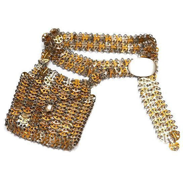 ARCHIVE - 1960s Paco Rabanne Chainmail Belt With Bag