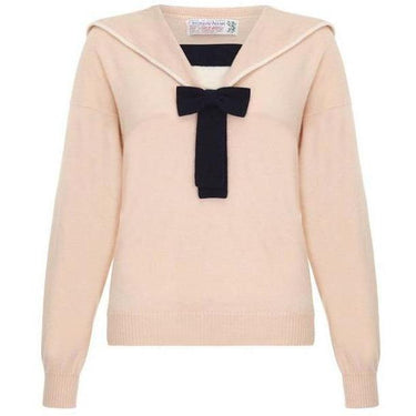 ARCHIVE - 1960s Peach Cashmere Sailor Jumper