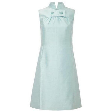 ARCHIVE - 1960s Peck and Peck Pale Blue Silk Mini Dress