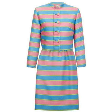ARCHIVE - 1960s Striped Three Piece Couture Suit