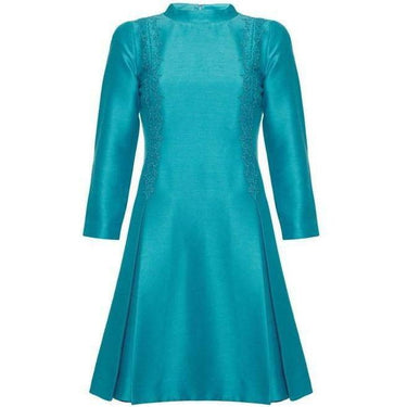 ARCHIVE - 1960s Turquoise Long Sleeved Dress