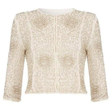 ARCHIVE - 1960s White Beaded Bolero