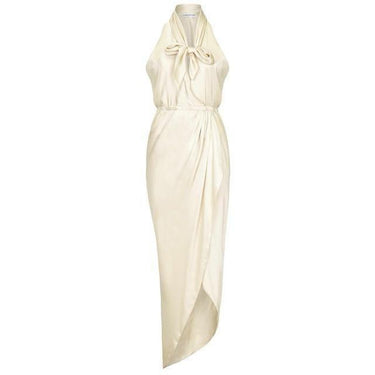 ARCHIVE - 1970s Cream Silk Halston Dress