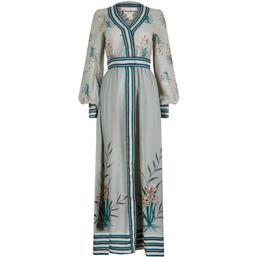 ARCHIVE - 1970s Frank Usher Seafoam Green Chiffon Maxi Dress