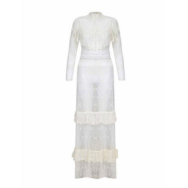 ARCHIVE - 1970s Ivory Crochet Maxi Dress