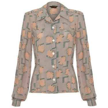 ARCHIVE - 1970s Jeff Banks Mushroom Printed Blouse